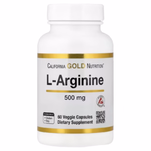 California Gold Nutrition, L-Arginine, 500 mg , 60 Veggie Capsules