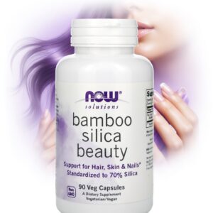 Bamboo Silica Beauty – 90 Veg Capsules | NOW Solutions