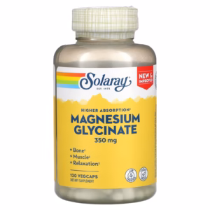 Solaray, Magnesium Glycinate, High Absorption , 350 mg, 120 VegCaps (87.5 mg per VegCap)