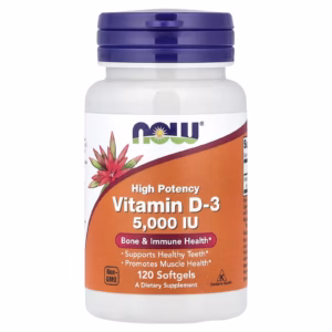 NOW Foods, Vitamin D-3, 5,000 IU, 120 Softgels