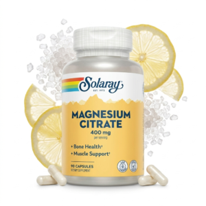 Solaray, Citrate de magnésium, 400 mg, 90 capsu